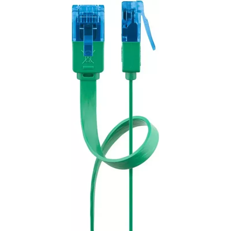 Goobay CAT 6A lame patch-kaabel U/UTP 1m roheline RJ-45