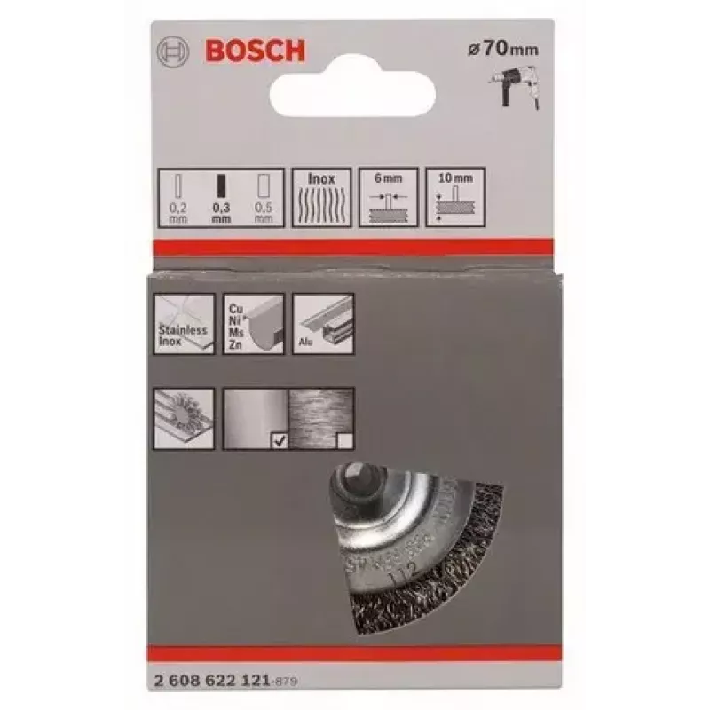 Traatharijas Bosch 2 608 622 121 7 cm läbimõõt 6 mm vars