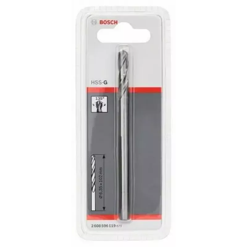 Bosch HSS-G juhtpuur 6,35 mm läbimõõt 102 mm pikkus