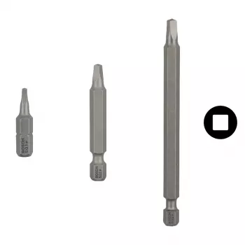 Kruvikeeramisotsakute komplekt Bosch Extra-Hart, 3 tk, pikkus 25 mm, 1/4 tolli (6,35 mm) kuuskantvars