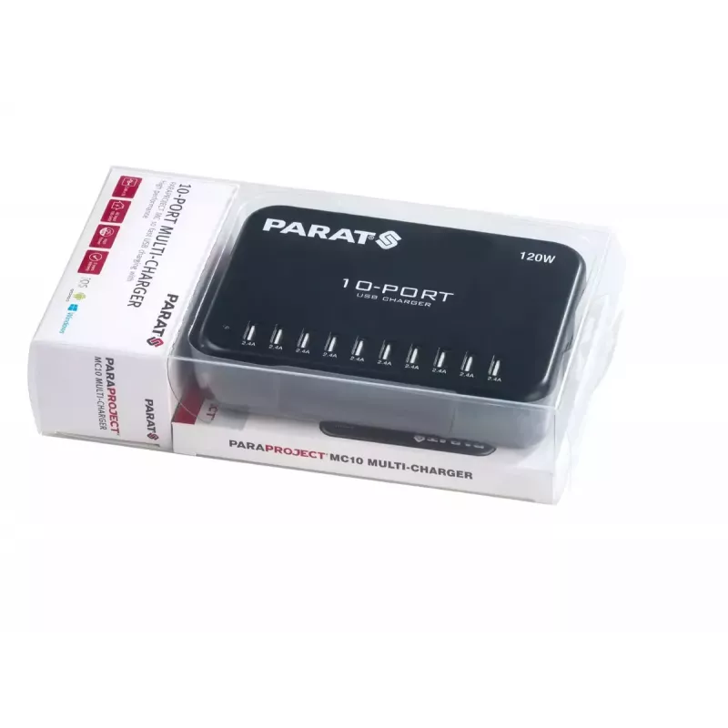 Laadija Parat Paraproject MC10 MP3 Mobiiltelefon Nutitelefon Tahvelarvuti Must