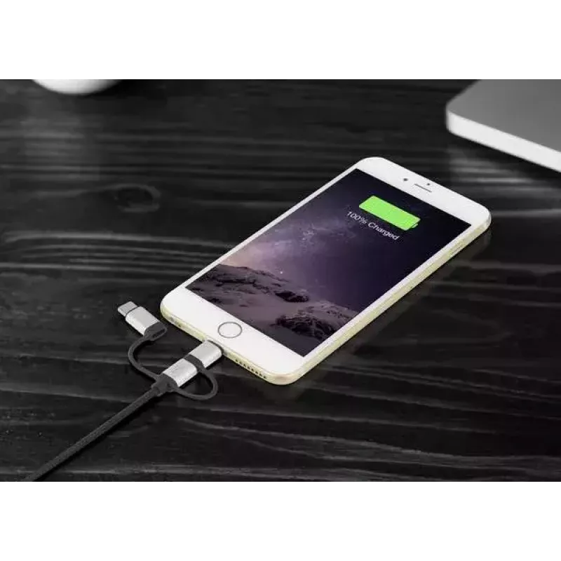 USB-kaabel Renkforce RF-4600467 0,5 m USB A USB C/Micro-USB B/Lightning Hall