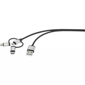 USB-kaabel Renkforce RF-4600467 0,5 m USB A USB C/Micro-USB B/Lightning Hall
