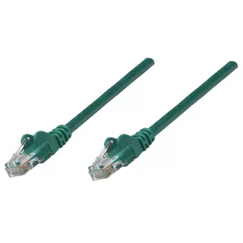 Intellinet võrguparanduskaabel, Cat6, 0,25 m, roheline, CCA, U/UTP, PVC, RJ45, kullatud kontaktid, haakumisvaba, kaitsekattega, eluaegne garantii