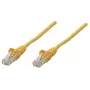 Intellineti võrguparanduskaabel, Cat6A, 0,25 m, kollane, vask, S/FTP, LSOH / LSZH, PVC, RJ45, kullatud kontaktid, takerdumisvastane, kaitsemuhviga, eluaegne garantii