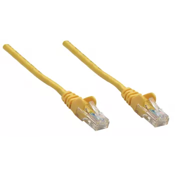Intellineti võrguparanduskaabel, Cat6A, 0,25 m, kollane, vask, S/FTP, LSOH / LSZH, PVC, RJ45, kullatud kontaktid, takerdumisvastane, kaitsemuhviga, eluaegne garantii