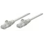 Intellinet võrgujuhtme patch-kaabel, Cat6, 0,25 m, hall, vask, U/UTP, PVC, RJ45, kullatud kontaktid, tõmbetõkestusega, kaitserõngaga, eluaegne garantii