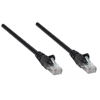 Intellinet Network patch-kaabel, Cat6, 10m, Must, Copper, U/UTP, PVC, RJ45, Gold Plated Contacts, Snagless, Booted, Lifetime Warranty