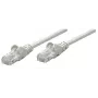Intellinet Network patch-kaabel, Cat6, 0.25m, hall, CCA, U/UTP, PVC, RJ45, kullatud kontaktid, tõmbetõkestusega, kaitsetorbikuga, eluaegne garantii