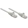 Intellinet Network patch-kaabel, Cat6, 0.25m, hall, CCA, U/UTP, PVC, RJ45, kullatud kontaktid, tõmbetõkestusega, kaitsetorbikuga, eluaegne garantii