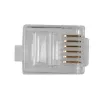 Modulaarpistikud Intronics RJ-12 M TD106M ACT, ümara kaabli jaoks, tahke, kotis 25 tk