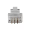 Modulaarpistikud Intronics RJ-12 M TD106M ACT, ümara kaabli jaoks, tahke, kotis 25 tk