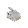 Modulaarpistikud Intronics RJ-12 M TD106M ACT, ümara kaabli jaoks, tahke, kotis 25 tk