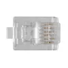 Modulaarpistikud Intronics RJ-12 M TD106M ACT, ümara kaabli jaoks, tahke, kotis 25 tk