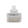 ACT RJ45 (8P/8C) varjestatud modulaarpistik ümarkaabli jaoks keerdjuhtmetega