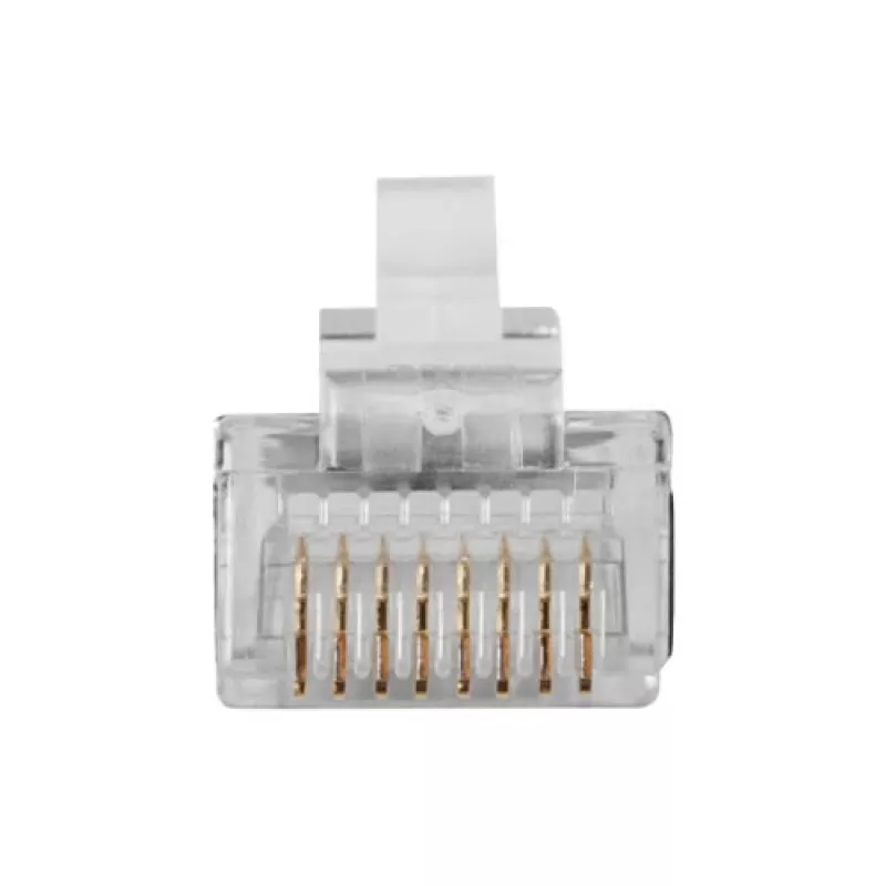 ACT RJ45 (8P/8C) varjestatud modulaarpistik ümarkaabli jaoks keerdjuhtmetega