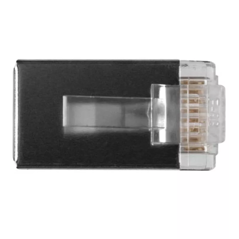 ACT RJ45 (8P/8C) varjestatud modulaarpistik ümarkaabli jaoks keerdjuhtmetega