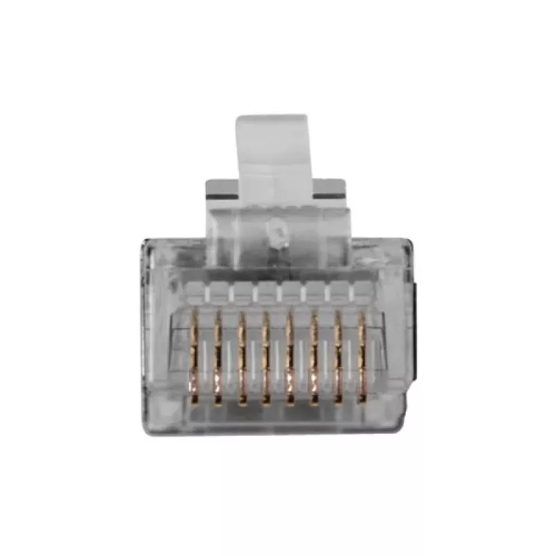 ACT RJ45 (8P/8C) varjestatud modulaarpistik ümarkaablile täisjuhtmetega