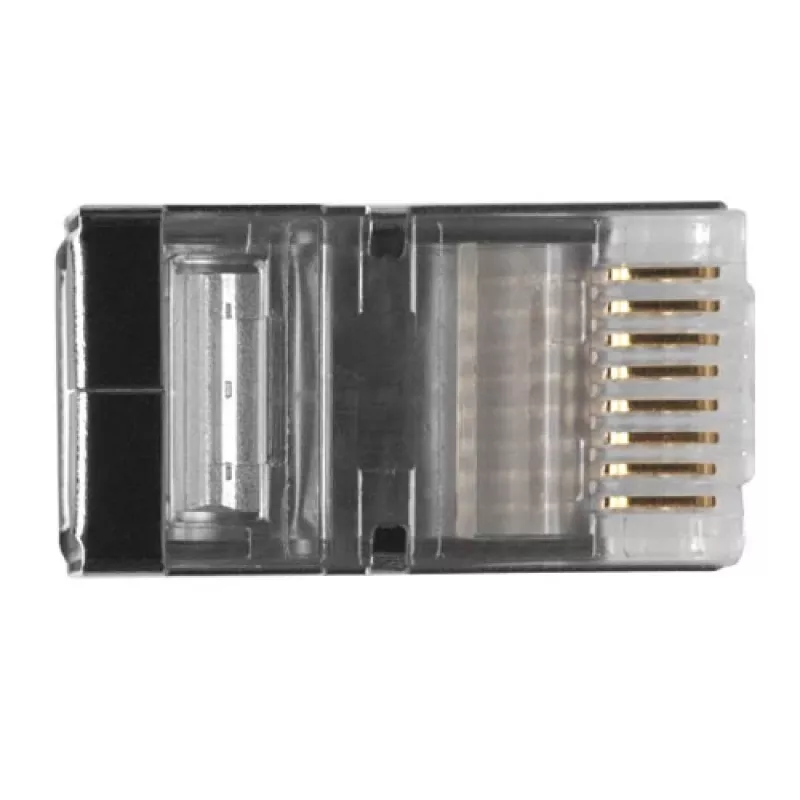ACT RJ45 (8P/8C) CAT6 varjestatud modulaarpistik ümarkaablile tahkete või keerutatud soontega