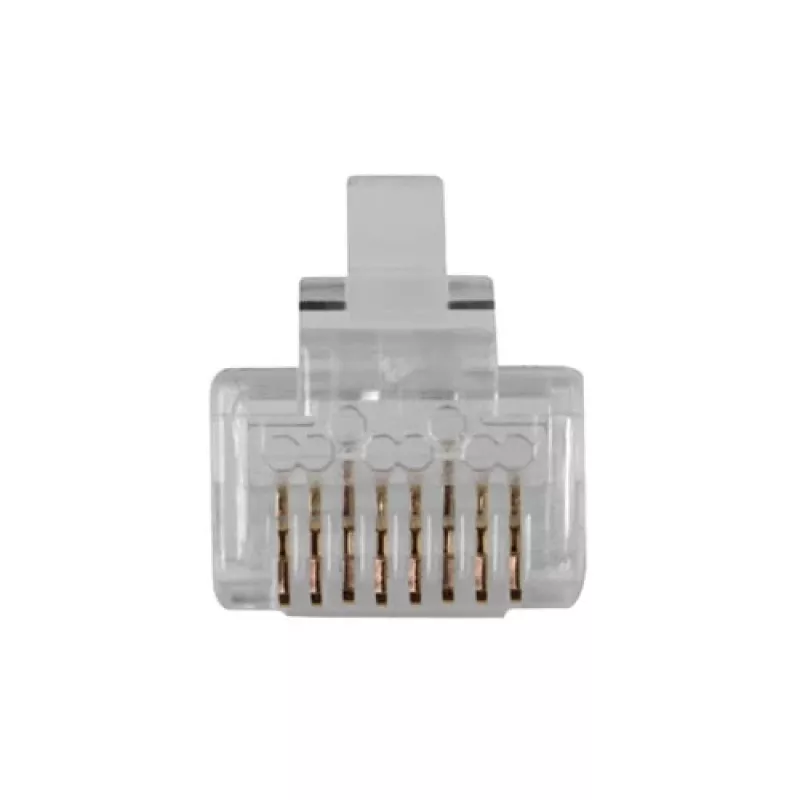 ACT RJ45 (8P/8C) CAT6 modulaarpistik ümarkaablile, täis- või keerdkihtjuhtidega
