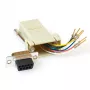 ACT paigaldatav tugevdatud adapter RJ-45 emane kuni 09-kontaktiline D-Sub isane