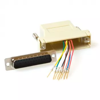 Paigaldatav töökindel adapter RJ-45 emane 25-kontaktilisele D-Sub emasele ACT TD25F8