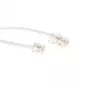 ACT valge 2 m lame telefonikaabel RJ11 ja RJ45 pistikutega
