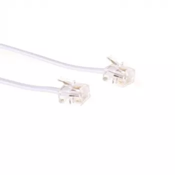 ACT valge 5-meetrine lame telefonikaabel RJ11-pistikutega