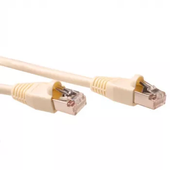 ACT Ivory 3 m SF/UTP CAT5E paigakaabel tõmbetõkkega RJ45-pistikuga