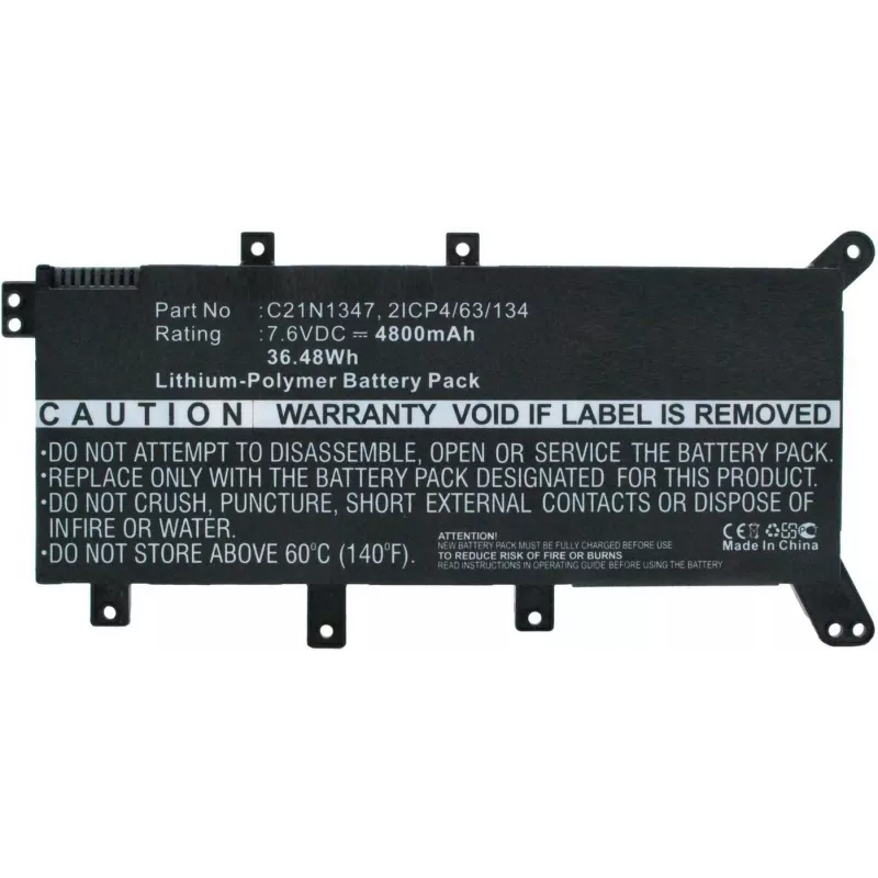 CoreParts sülearvuti aku ASUS-ile, Aku, ASUS, A555, A555L, DX992, F51, F530, F554, F555, F555L, F555LA-AH51, F555LD