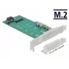 Laienduskaart DeLOCK PCI Express x4 to M.2 Key B + M - Low Profile
