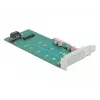 Laienduskaart DeLOCK PCI Express x4 to M.2 Key B + M - Low Profile