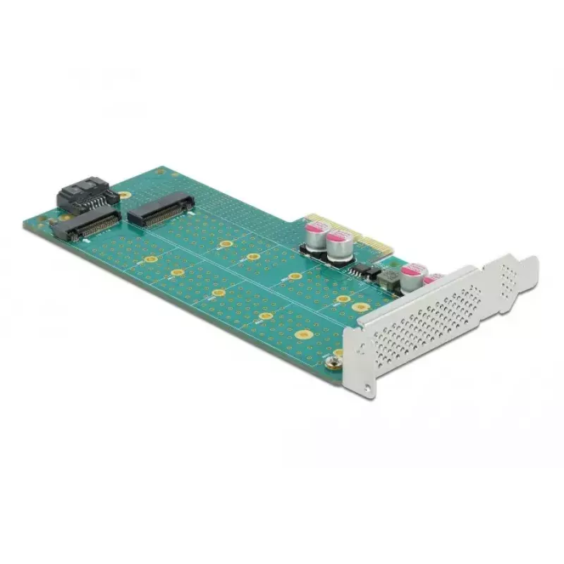 Laienduskaart DeLOCK PCI Express x4 to M.2 Key B + M - Low Profile