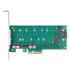 Laienduskaart DeLOCK PCI Express x4 to M.2 Key B + M - Low Profile