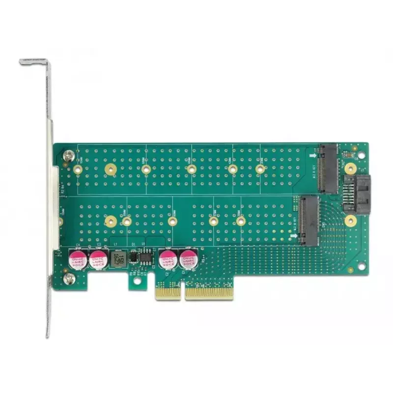 Laienduskaart DeLOCK PCI Express x4 to M.2 Key B + M - Low Profile