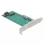 Laienduskaart DeLOCK PCI Express x4 to M.2 Key B + M - Low Profile