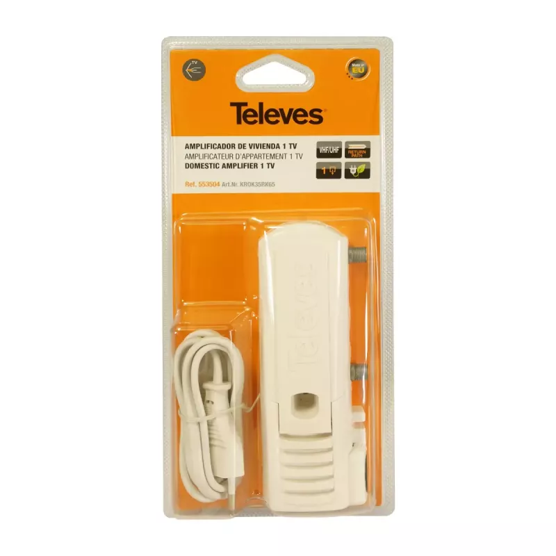 TV signaalivõimendi Televes 553504 88 - 1006 MHz F-pistik AC 220 - 230 V