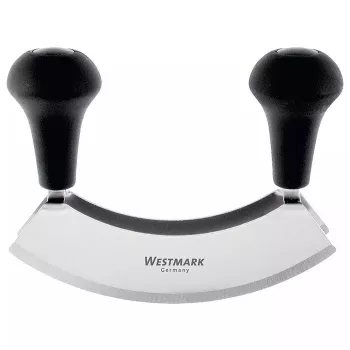 Lihaveski tera Westmark Due — roostevabast terasest tera, plastkorpus, 126×170×38 mm