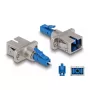 DeLOCK optiline kiudhübriidühendusmuhv LC Simplex isane SC Simplex emasele sinine