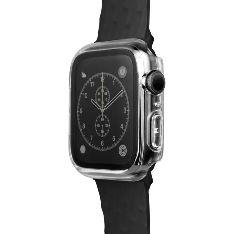 Nutikella ümbris LAUT Shield läbipaistev klaas polükarbonaat arvuti jaoks Apple Watch 44/45mm