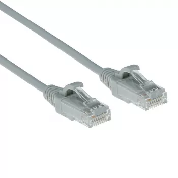 ACT hall 10 m LSZH U/UTP CAT6 andmekeskuse õhuke ühenduskaabel kaitstud RJ45-pistikuga
