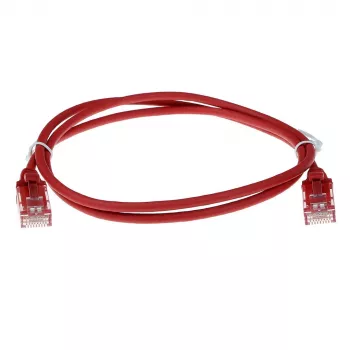 ACT Red 7 meetrit LSZH U/UTP CAT6 andmekeskuse õhuke ühenduskaabel takistuseta RJ45 pistikutega