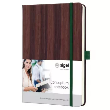 Writing notebook Sigel CO673 A5 194 lehte Pruun