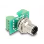 DeLOCK M12 ülekandemooduli adapter 8 kontaktiga A-koodiga isane 9 kontaktiga klemmiplokile