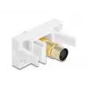 DeLOCK 90872 kaabelsoovahetaja Mini-DIN 4 pin valge