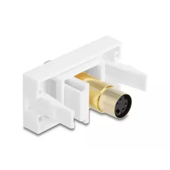 DeLOCK 90872 kaabelsoovahetaja Mini-DIN 4 pin valge