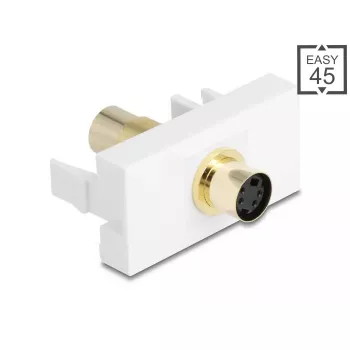 DeLOCK 90872 kaabelsoovahetaja Mini-DIN 4 pin valge