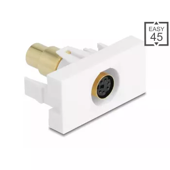 DeLOCK 90873 kaabel üleminekupistik Mini-DIN 6 kontaktiga Valge