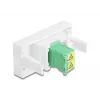 Kaabliadapter DeLOCK 90875 LC Duplex roheline valge