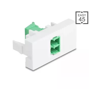 Kaabliadapter DeLOCK 90875 LC Duplex roheline valge
